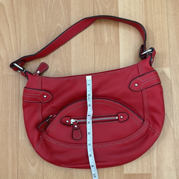 Like new - Nine West Red Hobo Bag 13” W by 9” Long - Picture 5 of 6